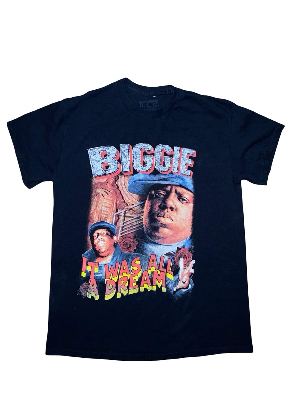 The Notorious B.I.G. "It Was All A Dream" Graphic T-Shirt Black Medium Biggie